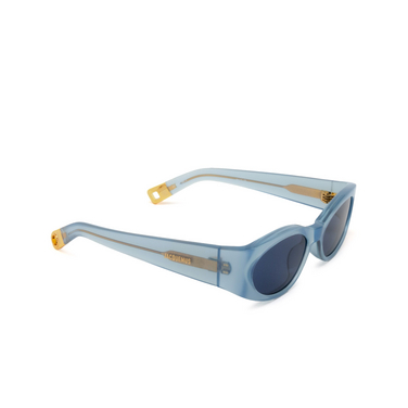 Jacquemus OVALO Sunglasses 5 blue pearl - three-quarters view