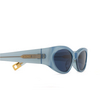 Lunettes de soleil Jacquemus OVALO 5 blue pearl - Vignette du produit 3/4