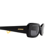 Lunettes de soleil Jacquemus ROND CARRE 1 black - Vignette du produit 3/4