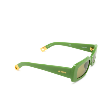 Jacquemus ROND CARRE Sunglasses 3 jade green - three-quarters view