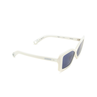 Jacquemus SPIAGGIA Sunglasses 3 white - three-quarters view