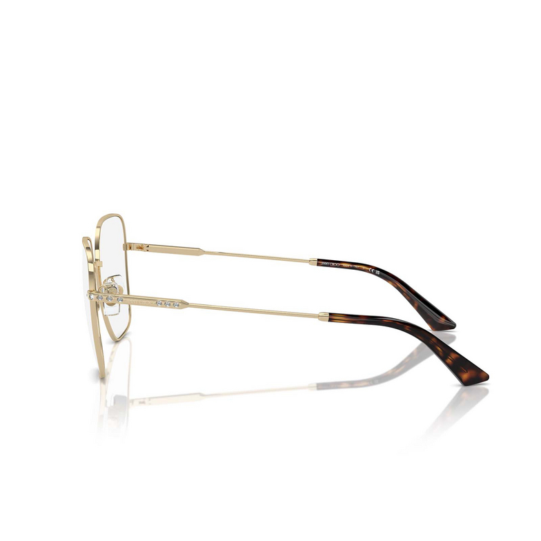 Lunettes de vue Jimmy Choo JC2001B 3006 pale gold - 3/4