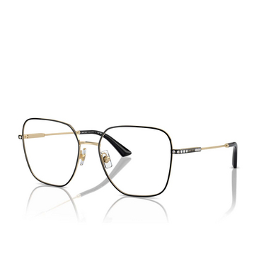 Jimmy Choo JC2001B Eyeglasses 3010 pale gold / black - three-quarters view