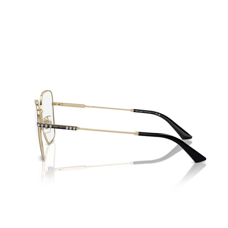 Gafas graduadas Jimmy Choo JC2001B 3010 pale gold / black - 3/4