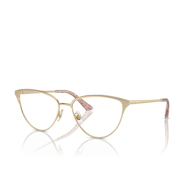 Lunettes de vue Jimmy Choo JC2002 3013 pale gold - Vue trois quarts