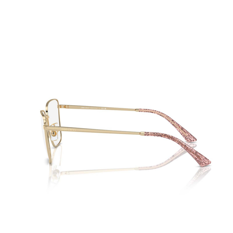 Jimmy Choo JC2003 Eyeglasses 3013 pale gold - 3/4