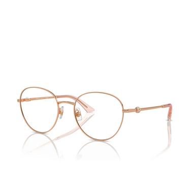 Jimmy Choo JC2004HB Eyeglasses 3008 rose gold - three-quarters view