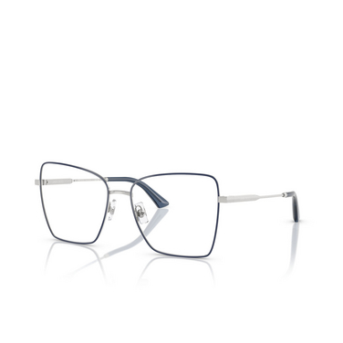 Jimmy Choo JC2007 Eyeglasses 3021 silver / blue - three-quarters view