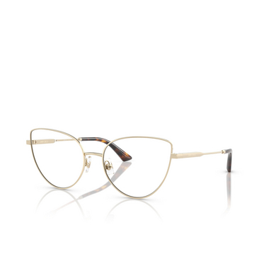 Lunettes de vue Jimmy Choo JC2008 3006 pale gold - Vue trois quarts