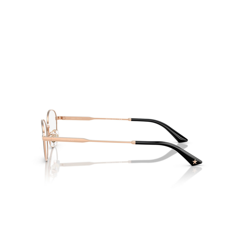 Lunettes de vue Jimmy Choo JC2009D 3022 rose gold / black - 3/4