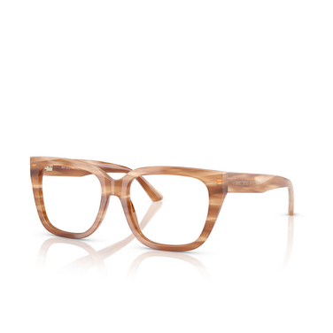 Jimmy Choo JC3019B Eyeglasses 5055 striped havana glitter brown - three-quarters view