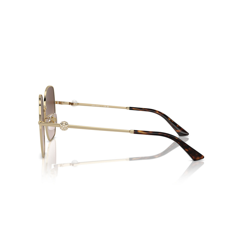 Lunettes de soleil Jimmy Choo JC4008HD 300613 pale gold - 3/4