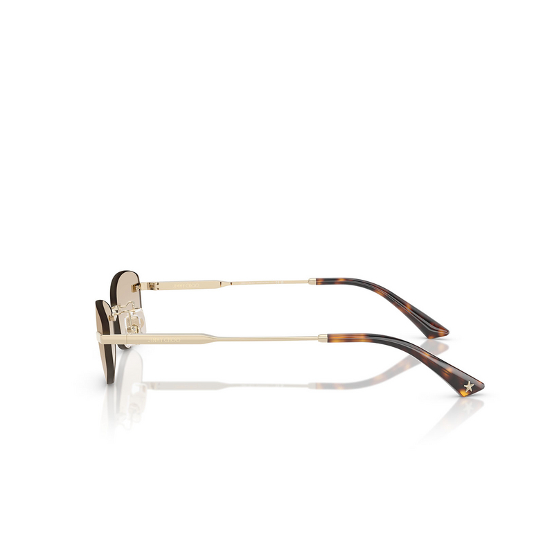 Lunettes de soleil Jimmy Choo JC4013D 300611 pale gold - 3/4