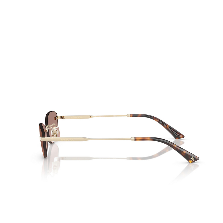 Lunettes de soleil Jimmy Choo JC4013D 300613 pale gold - 3/4