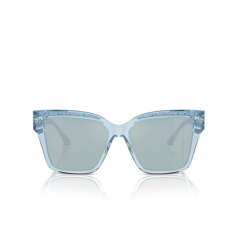 Lunettes de soleil Jimmy Choo JC5003 50387C transparent azure glitter - 1/4