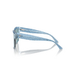 Lunettes de soleil Jimmy Choo JC5003 50387C transparent azure glitter - Vignette du produit 3/4