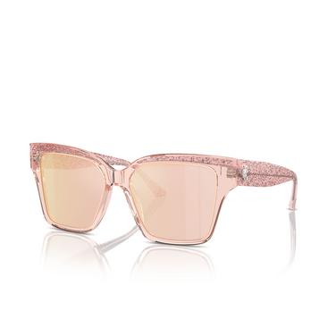 Jimmy Choo JC5003 Sunglasses 5039/Z transparent pink glitter - three-quarters view