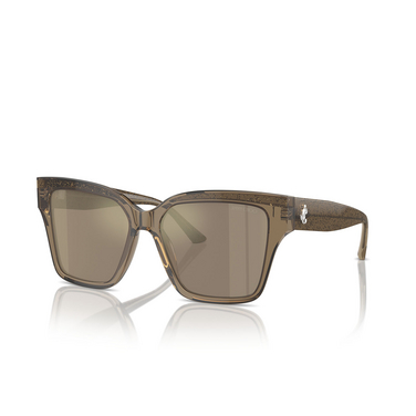 Jimmy Choo JC5003 Sunglasses 50405A transparent brown glitter - three-quarters view