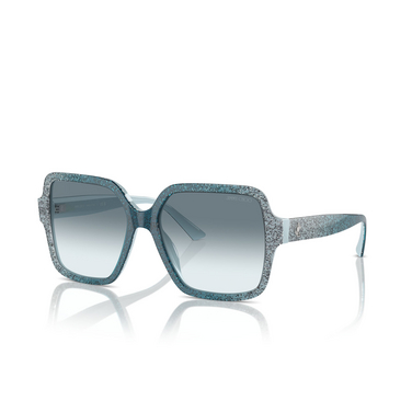 Jimmy Choo JC5005 Sunglasses 504319 blue gradient glitter - three-quarters view