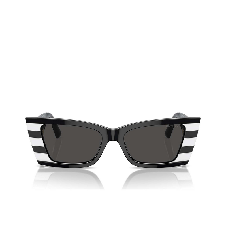 Lunettes de soleil Jimmy Choo JC5009 502987 black and white - 1/4