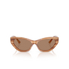 Lunettes de soleil Jimmy Choo JC5022B 505573 striped havana glitter brown - Vignette du produit 1/4