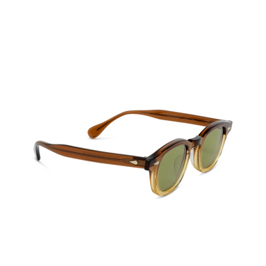 Julius Tart Optical AR Sunglasses BROWN GRADIENT - three-quarters view