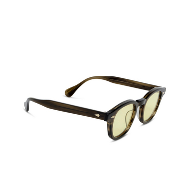 Julius Tart Optical AR Sunglasses OLIVE GREEN SASA - three-quarters view