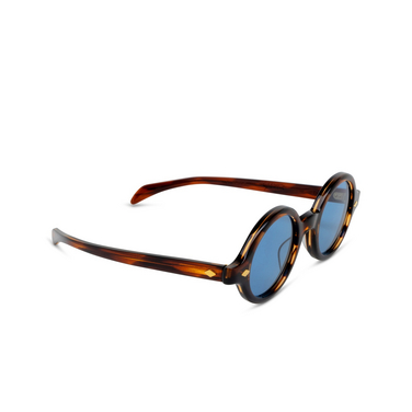 Julius Tart Optical ROUND EYE GOLD Sunglasses DEMI AMBER - three-quarters view