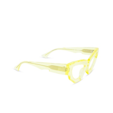 Kuboraum F5 Eyeglasses FL fluo lime - three-quarters view