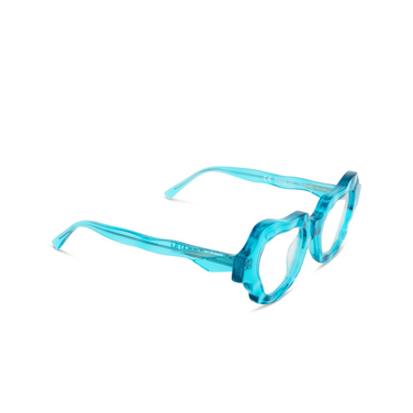 Lunettes de vue Kuboraum G2 TQ turquoise - Vue trois quarts