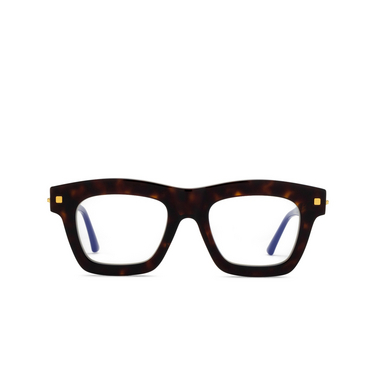 Lunettes de vue Kuboraum J2 TSA tortoise + military green + black shine - Vue de face