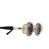 Kuboraum J50 Sunglasses SI WB silver ivory + ivory + black shine - product thumbnail 3/4