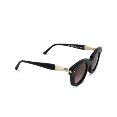 Kuboraum J6 Sunglasses BM black matt + ivory + black matt - three-quarters view