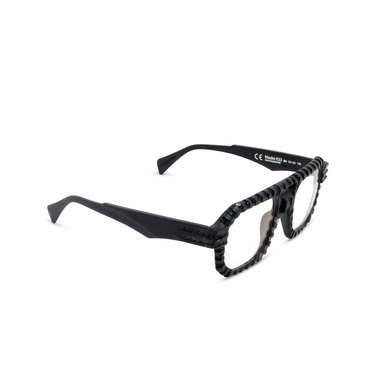 Kuboraum K33 Eyeglasses BM AP black matt handcraft finishing - three-quarters view