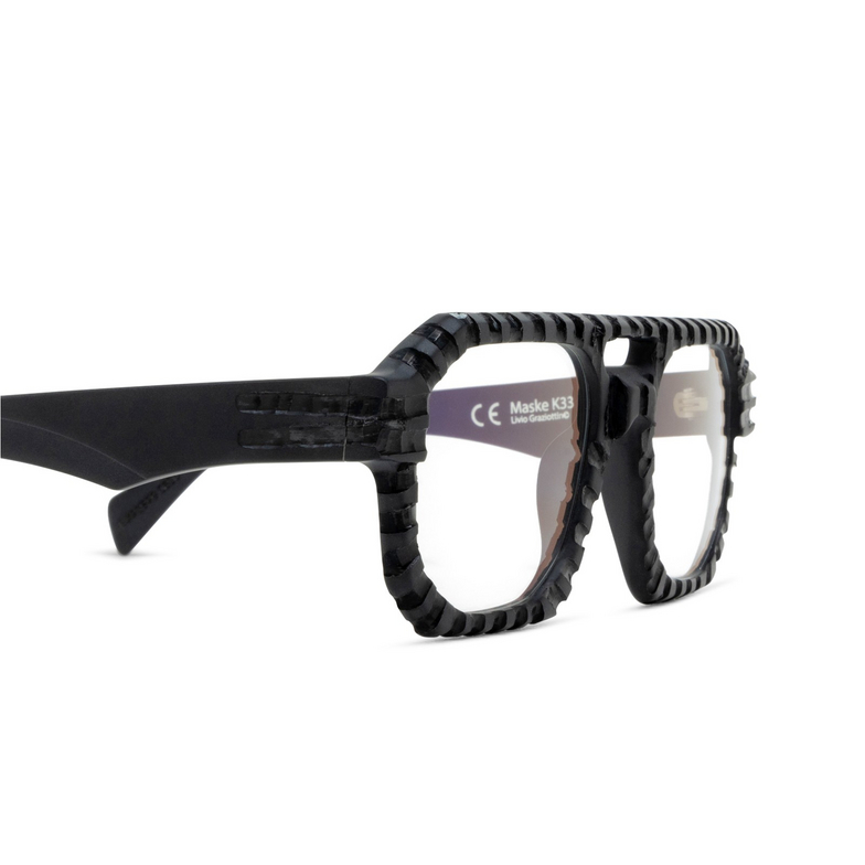 Lunettes de vue Kuboraum K33 BM AP black matt handcraft finishing - 3/4