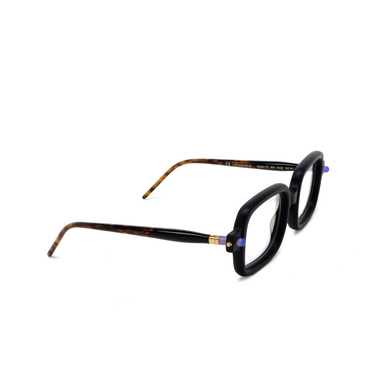 Kuboraum P2 Eyeglasses BMV black matt & havana - three-quarters view