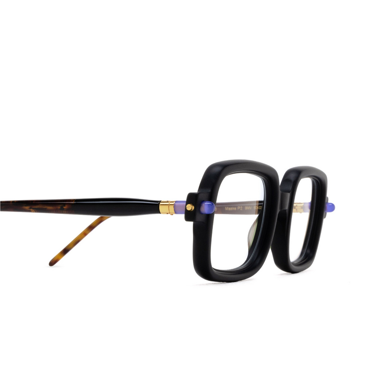 Kuboraum P2 Eyeglasses BMV black matt & havana - 3/4