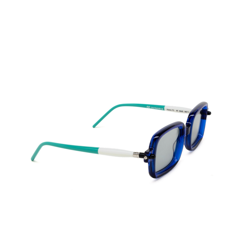 Kuboraum P2 Sunglasses BC blue & white - 2/4