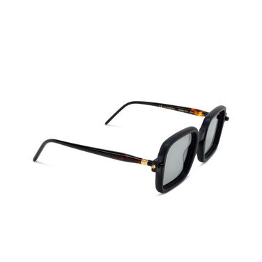 Kuboraum P21 Sunglasses BMH black matt + havana + black shine - three-quarters view