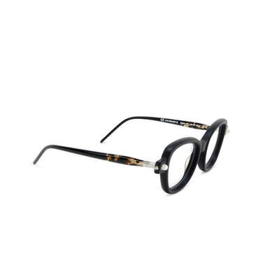 Kuboraum P5 Eyeglasses BM GH black matt & grey havana & black shine - three-quarters view