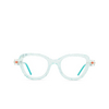 Kuboraum P5 Eyeglasses WT PK water handcraft finishing + black shine + tiffany blue - product thumbnail 1/4