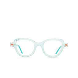 Kuboraum P5 Eyeglasses WT PK water handcraft finishing + black shine + tiffany blue