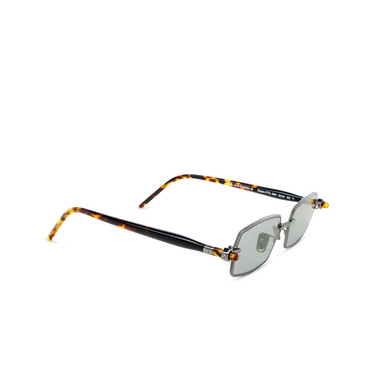 Gafas de sol Kuboraum P73 SUN GMH gun metal + black shine + havana - Vista tres cuartos