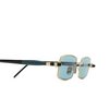 Kuboraum P73 Sunglasses LGM light gold + musk + black shine - product thumbnail 3/4