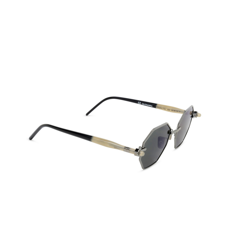 Kuboraum P74 Sunglasses BAR black matt + artichoke + black shine - 2/4