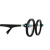 Kuboraum Q7 Eyeglasses BMS black matt + black shine - product thumbnail 3/4