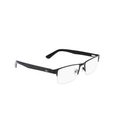 Lunettes de vue Lacoste L2237 002 matte black - Vue trois quarts