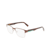 Gafas graduadas Lacoste L2286 201 matte brown - Miniatura del producto 3/4