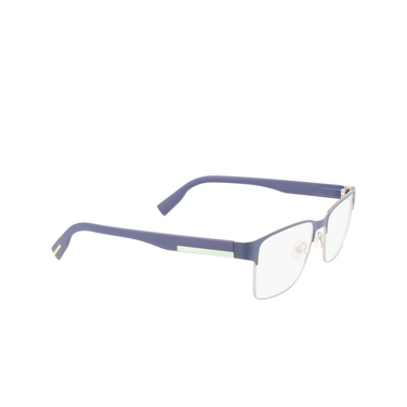 Lacoste L2286 Eyeglasses 401 matte blue - three-quarters view