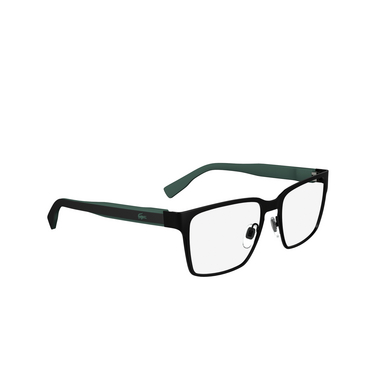 Lunettes de vue Lacoste L2293 002 matte black - Vue trois quarts